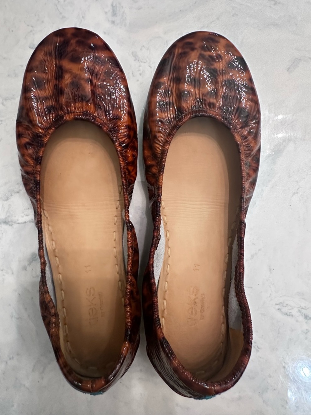 Tieks Tortoiseshell DISCONTINUED. Great condition. Size 11